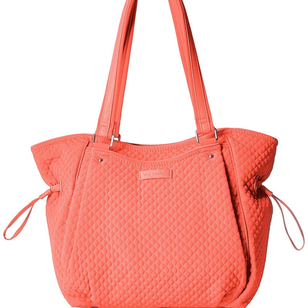 Vera Bradley Iconic Glenna Satchel, CORAL Reef - Picture 5 of 7